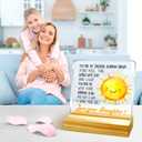 Christmas Gift For Mother Mom, Birthday Thanksgiving Mothers Day Gifts, Acrylic Plaque With Wooden Stand Desk Decor, Gift Form Daughter