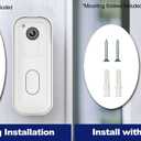 Blink Doorbell Mount for All-new Blink Video Doorbell(2nd Gen), No-Drilling Blink Mount Bracket, Easy Installation for Blink Doorbell Camera Security System (Blink Doorbell is Not Included),White