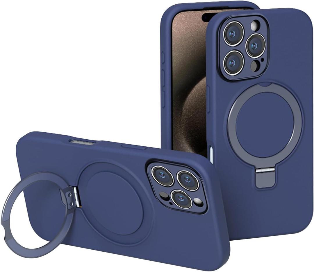 Sahara - Venture Series Silicone Case Compatible with MagSafe for iPhone 16 Pro Max, Midnight Blue, (CP00694)