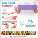 300 Sheet Pastel Paper Chain Garland DIY Construction Decoration | 15.7 x 4 in, Create Colorful DIY Paper Strips for Birthdays, Classrooms, Baby Showers and Seasonal Party Decorating