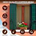 Lounsweer Bright Bronze Copper Mesh Screen, 36 Inch X 25 ft