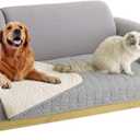 Tcksstex Waterproof and Non-Slip Dog Bed Cover and Pet Blanket Sofa Pet Bed Mat ，car Incontinence Mattress Protectors Furniture Couch Cover for Most Cats Dogs,Pets（30x70-Light Grey）