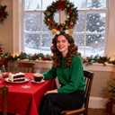 2 x Brown Christmas Reindeer Antlers, Fluffy Deer Antlers Hair Accessories for Women, Christmas Holiday Cosplay Costume Party