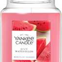 Yankee Candle Juicy Watermelon, Scented Candle, 22oz Large Jar with up to 150 Hour Burn Time, Giftable