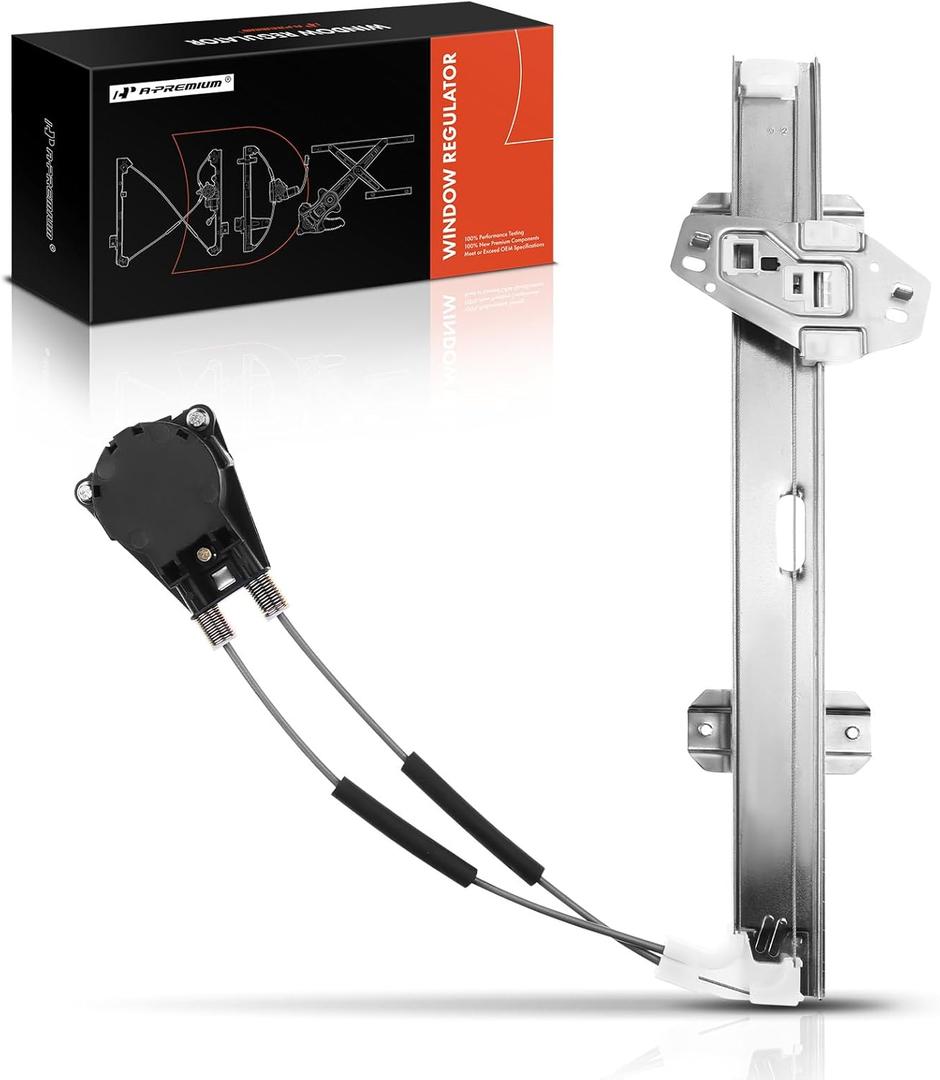 A-Premium Manual Window Regulator Compatible with Honda Civic 1996-2000 Sedan 4 Door Front Right Passenger Side