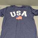 FCGHSII American Flag Shirts for Women: USA Flag Graphic Tee 4th July T Shirt Blouse Tops Size M