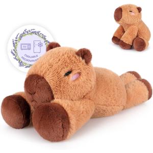Heatable & Coolable Capybara Stuffed Animal, Microwave Heating Pad Plushies for Soothing & Relaxation, Stuffed Capibara Plush Toys for Stress Relief, Capybara Gifts for Girls & Boy