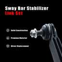 Sway Bar Stabilizer Link Set Compatible with Fiat 500X 2016-2019, Compass 2019-2023, Renegade 2015-2021, Pair Front Driver&Passenger Side Sway Bar Link