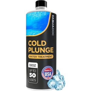 AquaDoc Cold Plunge Water Treatment - Ice Bath Cleaner and Water Stabilizer - Cold Plunge Weekly Treatment for Fresh Water - Made in USA - 32oz