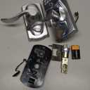 SCHLAGE FE595 CAM 626 ACC Camelot Keypad Entry with Flex-Lock and Accent Levers, Brushed Chrome