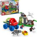 LEGO Marvel Spidey and His Amazing Friends Team Spidey Dino Crawler Rescue - Car and Adventure Preschool Building Toy for Kids, Boys and Girls, Ages 4+ - Gift Idea for Birthdays - 11199