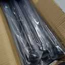 Kenney Chelsea Ball End Window Curtain Rod - Adjustable for Windows 48 to 86 Inches, Extendable Set, Black PACK OF 10