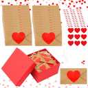 80 Sets Mini Love Notes with Blank Note Cards Mini Envelopes Mini Valentines Day Card Cute Couple Gifts for Boyfriend Girlfriend Little Love Notes For Him Her
