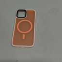 MOCCA Strong Magnetic for iPhone 12 Case/iPhone 12 Pro Case, [Compatible with Magsafe][Mil-Grade Drop Protection] Slim Shockproof Translucent Protective Phone Case for iPhone 12/12 Pro, Pink Orange