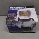 Spooktacular Creations Astronaut Helmet for Kids with Movable Visor Pretend Role Play Accessory Toy Set Halloween Costumes (White)