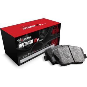 R1 Concepts Rear Brake Pad With Rubber Steel Rubber Shims