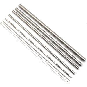Eowpower 8 Pieces Outer Diameter 0.5-12 mm, Length 300mm, 304 Stainless Steel Capillary Metal Tube Tubing