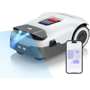 ANTHBOT Genie3000 Robot Lawn Mower - NO Wire, Full Band RTK+4-Eye Vision Robotic Lawnmower for 3/4 Acre, Auto Mapping, Multi-Zone Management, Accurate Obstacle Avoidance, Intelligent Path Planning