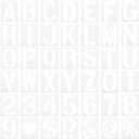 MECCANIXITY 42pcs 10 Inch Letter Stencils Alphabet Number Stencil Reusable Plastic Symbol Stencil Interlocking for DIY Art Painting Wall Chalkboard Wood Signs, White