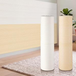23.6 x 78.7 Inch Wall Padding for Kids, White, Beige, 2 Roll