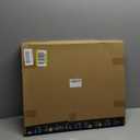 FHSQX 2 Pack Clear Window Storage Bins - Large Stackable Linen Fabric Storage for Clothes Foldable Container Organizer Set with Carrying Handles (Beige, 19.7x 15.7x 12.6 Inch)