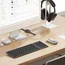 seenda Bluetooth Keyboard and Mouse Combo for Mac, SKM64-2 Rechargeable Silent Wireless Keyboard Mouse Compact Slim, 3 Multi-Device Connection, Compatible for Mac MacBook Pro/Air iPad, Black Silver
