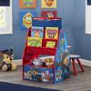 Delta Children Deluxe Kids Art Table | Easel, Desk, Stool, Toy Organizer, Nick Jr. PAW Patrol, 3 Piece Set