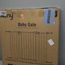 Keny 29"-42.5" Baby Gate for Stairs, Auto Close Safety Dog Gate, Pressure Mounted Easy Walk Through Pet Gate for Doorways, Durable Stair Gate, 30" Tall, White