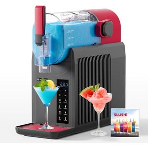 AAOBOSI Slushie Machine for Home, Frozen Drink Machine with Cookbook, Margarita Machine with 6 Presets Programs, No Ice Needed, Auto Cleaning, Slushy Maker for Frozen Margaritas, Cocktails, Frapps