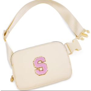 Uygafly Birthday Gifts for 4 5 6 7 8 9 10 11 12 13 Year Old Girls,Gifts for Teens Kids Daughter Sister Her,Two Way Zipper Crossbody Bag Fanny Pack Belt Bag Cute Trendy Stuff - Cream,S