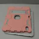 CCMAO Case for iPad 10th Generation 10.9 Inch 2022, iPad (A16) 11th Gen 11 Inch 2025, with Kickstand & Pencil Holder, Heavy Duty Shockproof Hybrid Protective Cover for Kids, Light Pink+White