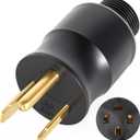 219258 Multi-Voltage Power Adapter Plug for Miller & Hobart Welder, 230 Volt MVP Electric Adaptor Plug Replacement for Welding Power Cable 6-50P, 3 Prong Plug