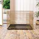 Wholesale Heavy Duty Deluxe Dog Crate in Iridescent Gold Size XL