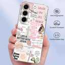 Jesus Christian Case for Samsung Galaxy S25,Aesthetic Bible Verse Quotes Collage,Trendy Cool Soft TPU Bumper Cover for Samsung Galaxy S25