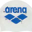 Arena HD Unisex Adult Elastic Silicone Swim Cap Fitness Swimming Gear Soft Stretchy Pool Bathing Cap (White)