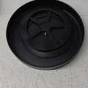 2 Tier Metal Lazy Susan Organizer, 12 Inch Rotating Turntable Double Lazy Susans for Cabinet Kitchen Bathroom, Anti-Rust Two Tiered Spinner Tray Carousel Organizer for Spice Rack Countertop Black