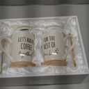 AW BRIDAL Ceramic Engagement Gifts For Couples Newly Engaged Unique Coffee Mugs Set Of 2, 12 Oz| Bachelorette Bridal Shower Gift For Bride, Anniversary Wedding Gifts For Couple Housewarming Gift Ideas