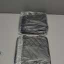 2 PCS Car Seat Back Organizer, Large Capacity Foldable Car Seat Back Hanging Bag with 3 Extra Pockets, Waterproof Leather Auto Seats Storage Organizer, Car Travel Essentials Accessories (Black)