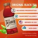 Tejava Original Unsweetened Black Iced Tea, 12 Pack, 16.9oz PET Bottles, Non-GMO, Kosher, No Sugar or Sweeteners, No calories, No Preservatives, Brewed in Small Batches (EXP 02/03/27)