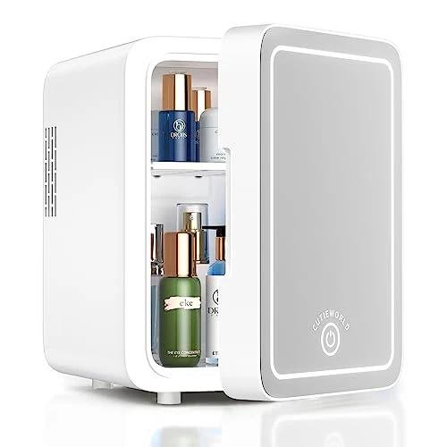 Mini Fridge for Bedroom, 4L Beverage Cooler, Cooler & Warmer