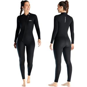 Skyone Wetsuits for Men Women, 3MM Neoprene Wetsuit Full Body Wet Suit in Cold Water, Scuba Diving Suit Long Sleeves Front Zip Warm Swimsuit for Swimming Surfing Snorkeling (Small)