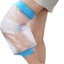 Asunby Knee Cast Cover for Shower Waterproof Bandage Cast covers Protector for Knee Replacement Surgery, Wound, Burns Watertight Protection Reusable