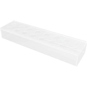 2 pieces Clear Acrylic Vase Rectangular Elegant Centerpiece Flower Vase for Home Decoration Wedding Party Acrylic Vase Rectangular Acrylic Vase (14 Holes)