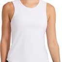 Reebok Women's Mastermind Medium Impact Bra Tank, Standard Fit, Lightweight Stretch Poly Performance Interlock Fabric, S
