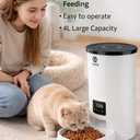Elevon 4L Automatic Cat Feeder Programmable Dog & Pet Food Dispenser with 10s Voice Recorder, Portion Control, Desiccant Bag, Auto Pet Feeder for Cats and Dogs