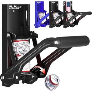 Mckay 16oz Metal Can Crusher Auto Recycling, Heavy-Duty Can Crusher Wall Mounted, Can Smasher for Aluminum Seltzer, Soda, Beer Cans and Bottles for Recycling, Gadgets for Home (Auto Type)