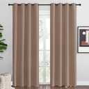 100% Blackout Shield Blackout Curtains for Bedroom 84 Inches Long, Back Tab/Rod Pocket Living Room Drapes, Thermal Insulated Blackout Curtains 2 Panels Set, 50" W x 84" L, Cream