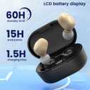 Hearing Aids for Seniors - Hearing Aid Rechargeable for Hearing Loss with Intelligent Noise Reduction,Invisible Audien Hearing Amplifier with Volume Control and Portable Charging Case-Black