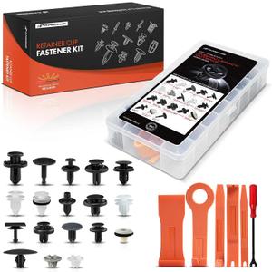 A-Premium 180PCS Retainer Clip Kit Compatible with Subaru | for Legacy/Outback 2020-2024, Bumper Door Trim Panel Cowl Hood Fender, Push Pin Nylon Rivet Fastener Set,w/Removal Tool
