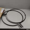 Heavy Duty Metal Garden Obelisk Trellis for Climbing Plants, Sturdy 18.5" x 15" Large Round Circle Trellis Potted Plant Spheres for Outdoor Indoor Flower Decor, Patio Doorway Urn Filler (Modern Black)